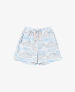 Quick Dry Cotton Shorts - Daydream Clouds