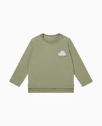 Quick Dry Cotton Long Sleeve Tee - Olive