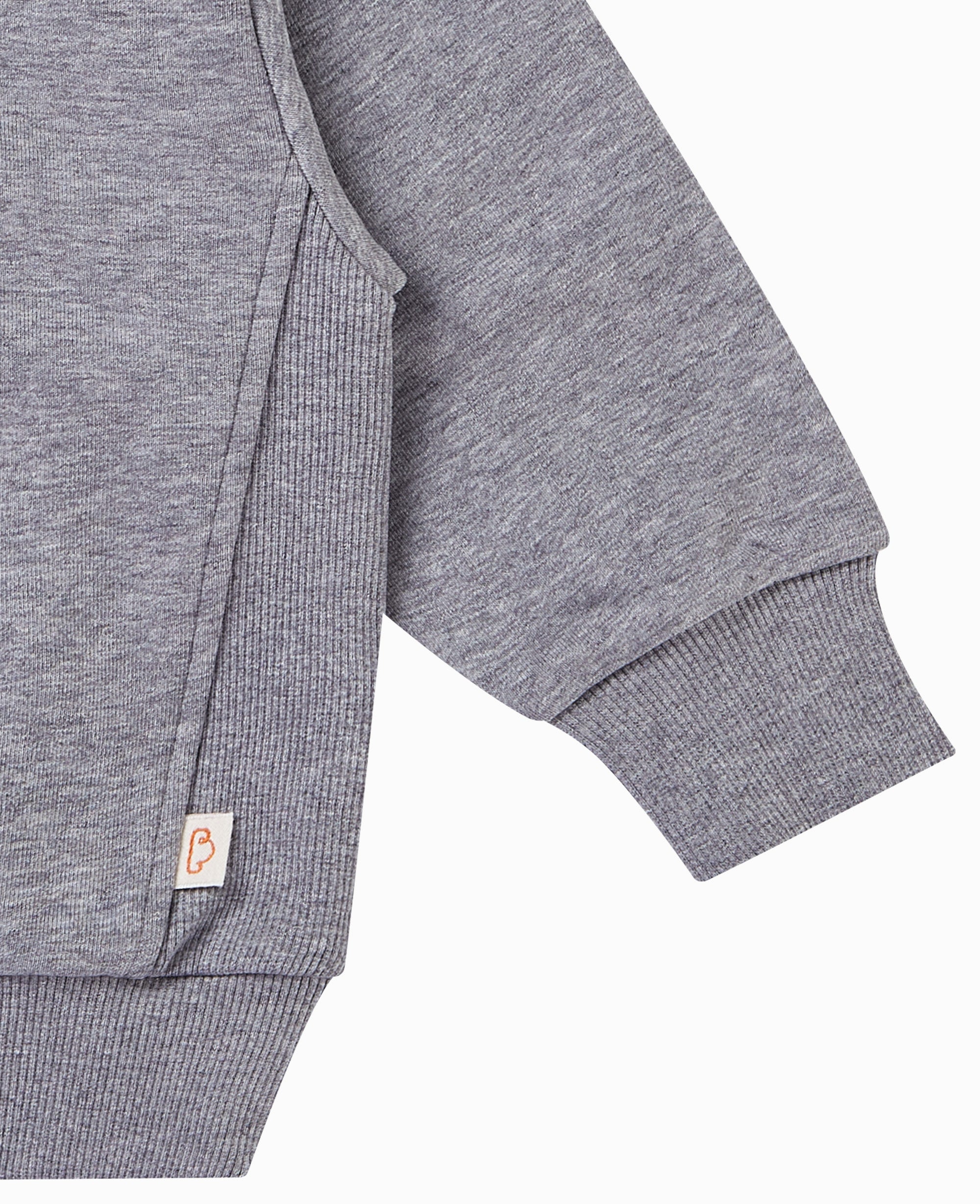 French Terry Hooded Sweatshirt - Slate Grey