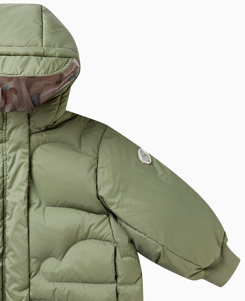
            
                Load image into Gallery viewer, Recycled Nylon Coat - Olive
            
        