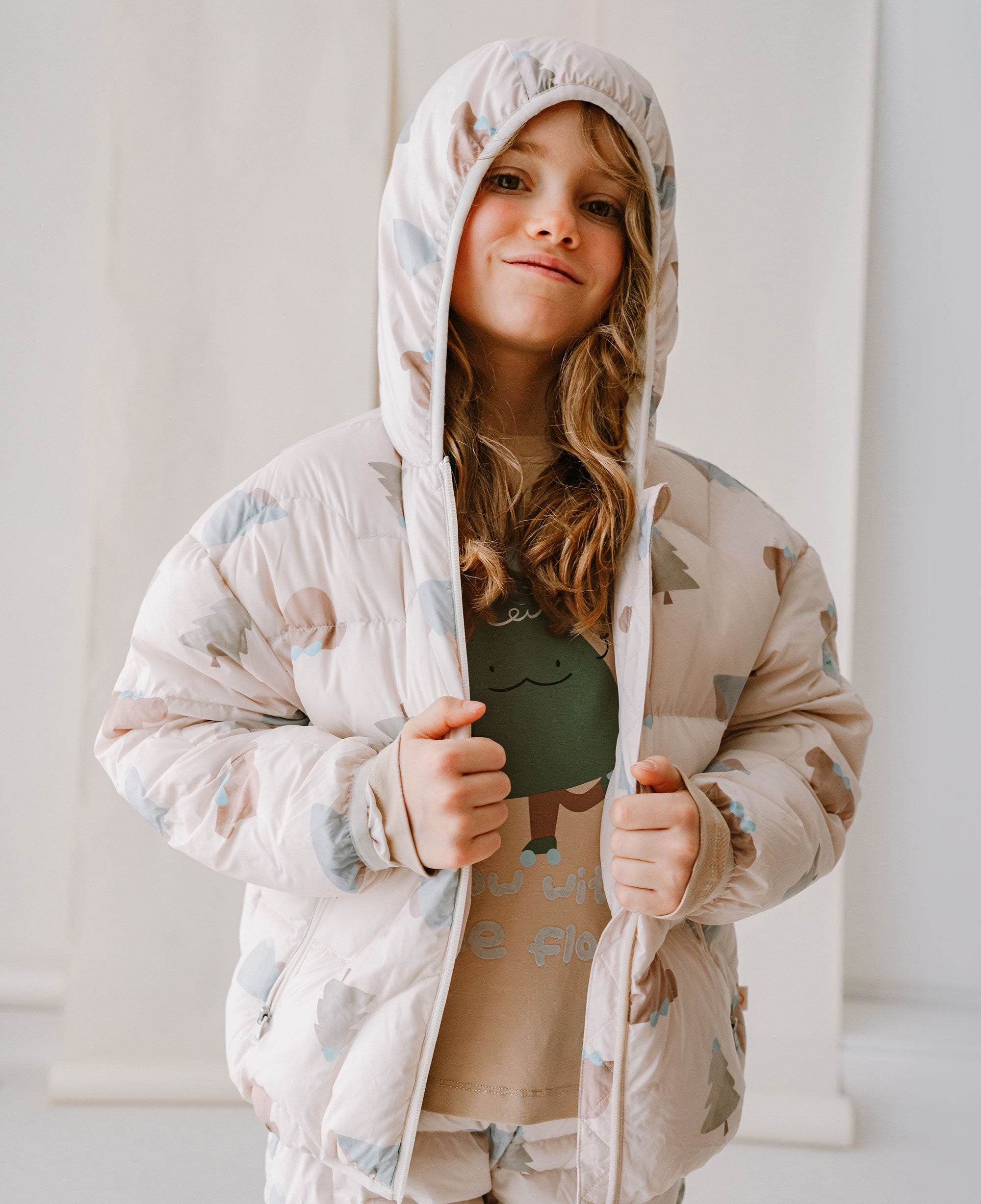 Recycled Nylon Hooded Jacket - Alpine Dreams