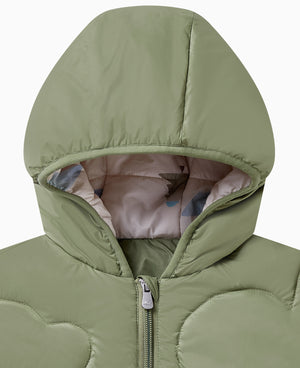
            
                Load image into Gallery viewer, Recycled Nylon Hooded Jacket - Olive
            
        