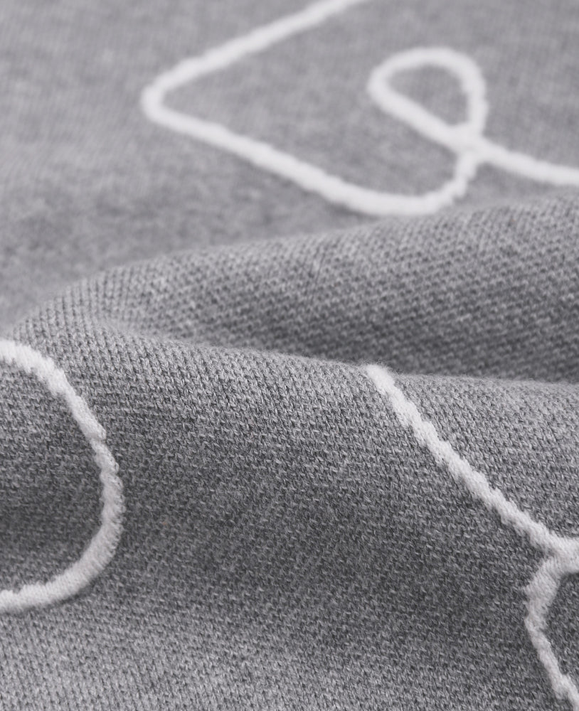 Cotton Jacquard Knit Jogger - Slate Grey