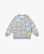 French Terry Drop Shoulder Sweatshirt - Summer Bloom