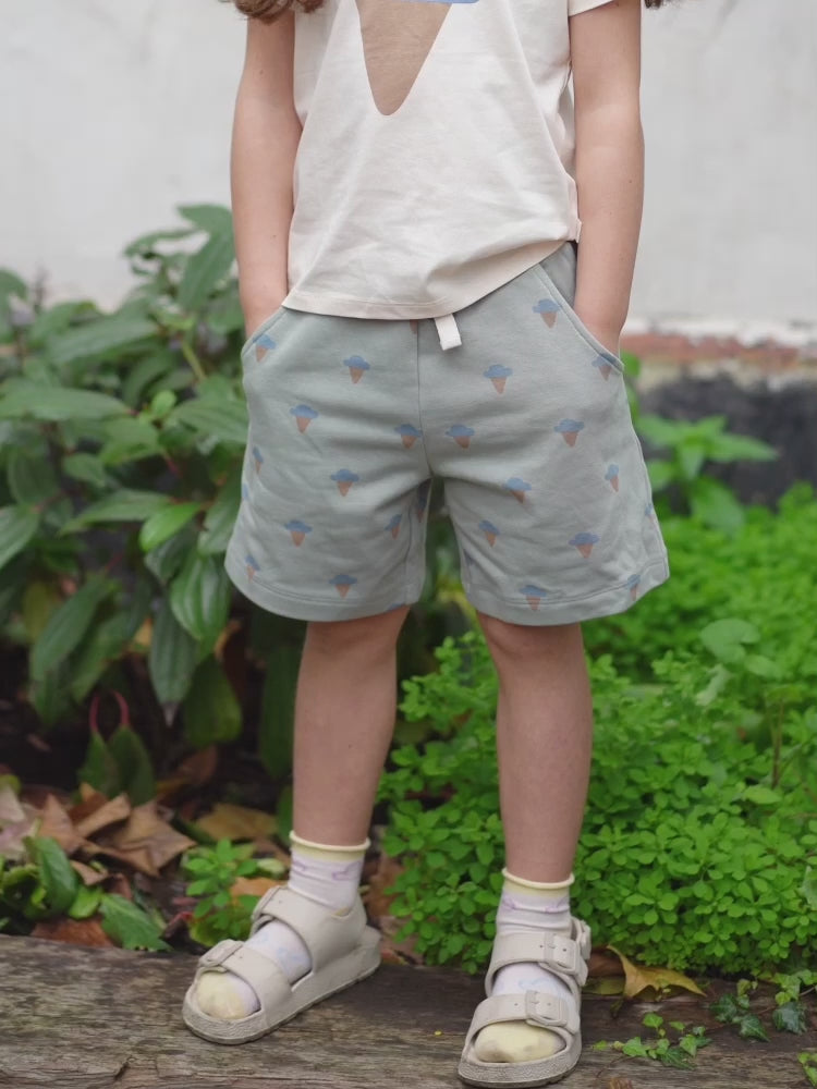 French Terry Shorts - Sage
