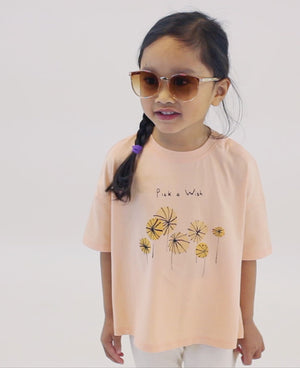 
            
                Load and play video in Gallery viewer, Pick a Wish Short Sleeve Boxy Tee - Apricot
            
        
