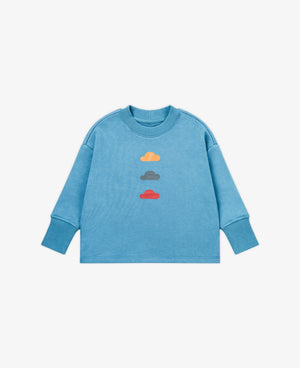 
            
                Load image into Gallery viewer, Trio Clouds Long Sleeve Top - Mineral Blue
            
        