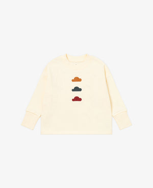 
            
                Load image into Gallery viewer, Trio Clouds Long Sleeve Top - Radish
            
        