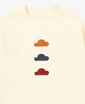 
            
                Load image into Gallery viewer, Trio Clouds Long Sleeve Top - Radish
            
        