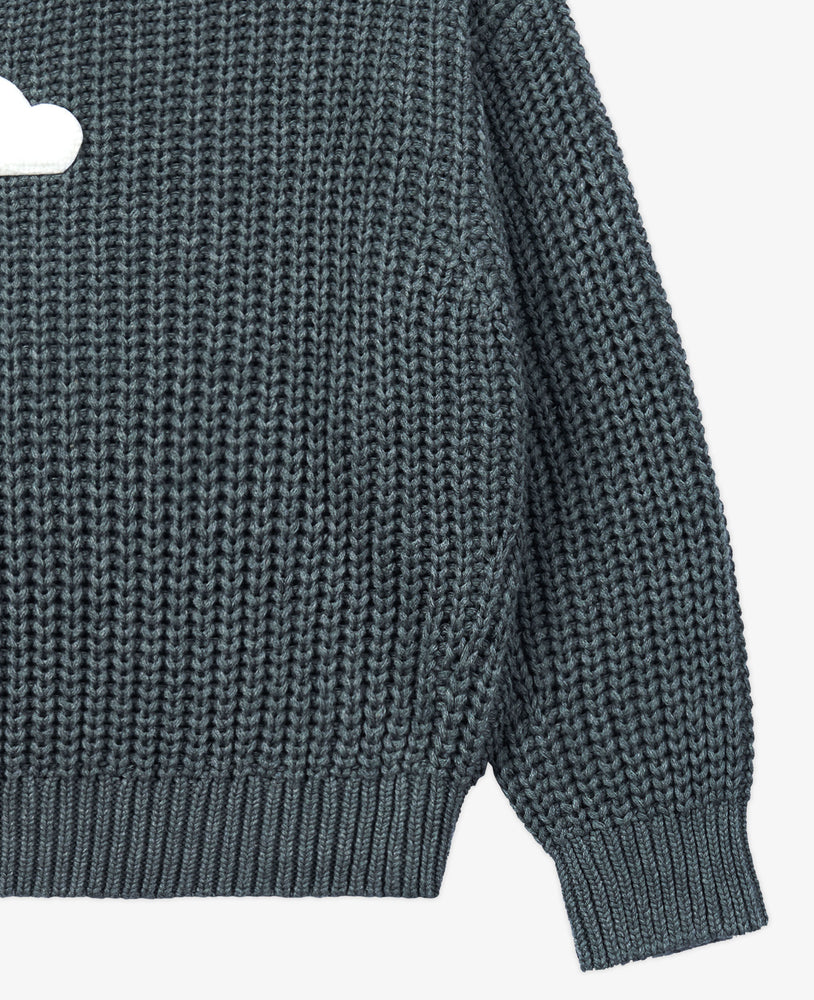 Oversized Knit Sweater - Stone