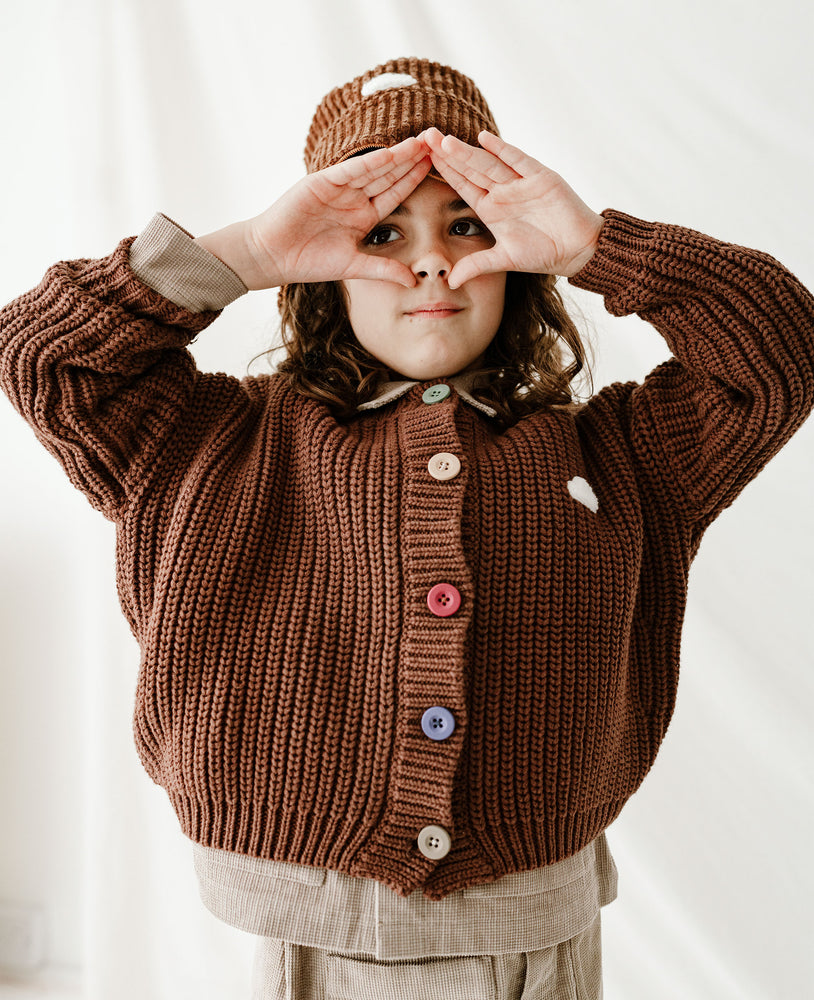 
            
                Load image into Gallery viewer, Knit Cardigan - Cocoa
            
        