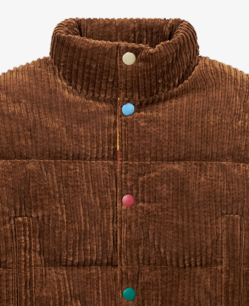 
            
                Load image into Gallery viewer, Corduroy Puffer Coat - Cocoa
            
        