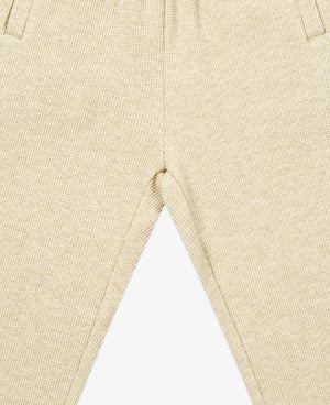 
            
                Load image into Gallery viewer, Raw Edge Waffle Knit Joggers - Oat
            
        
