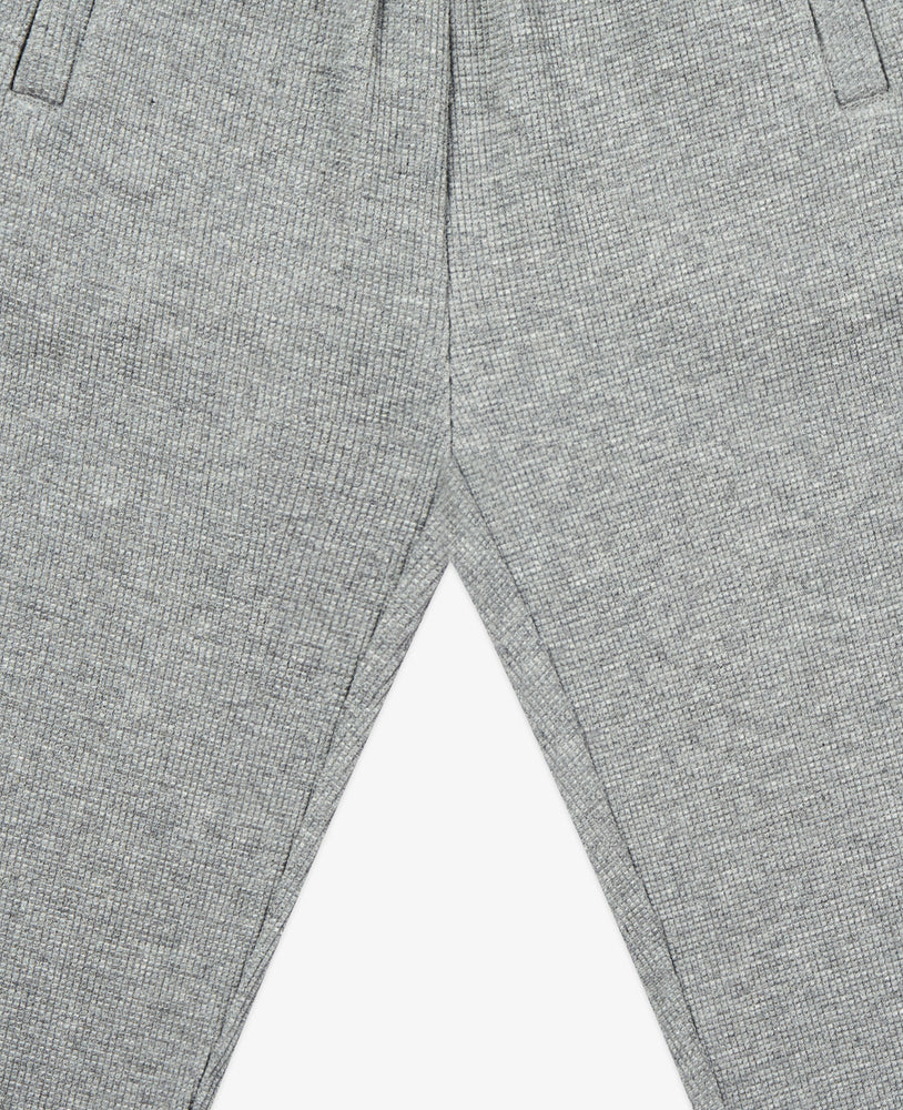 
            
                Load image into Gallery viewer, Raw Edge Waffle Knit Joggers - Stone
            
        