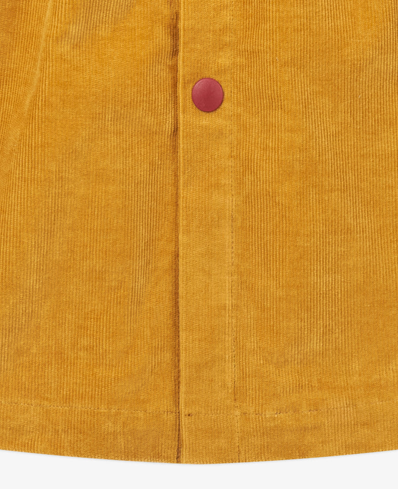 Button-Up Corduroy Dress - Turmeric