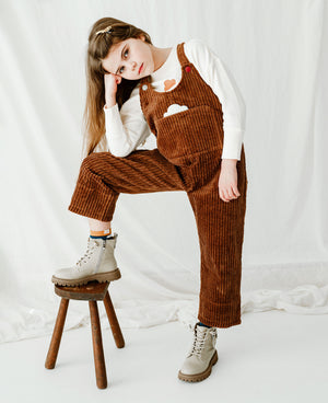 
            
                Load image into Gallery viewer, Corduroy Overalls - Cocoa
            
        