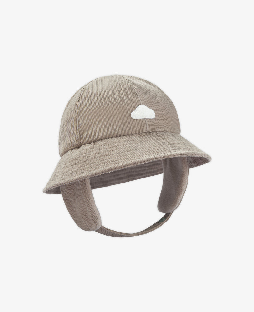 Thin Corduroy Bucket Hat - Oat