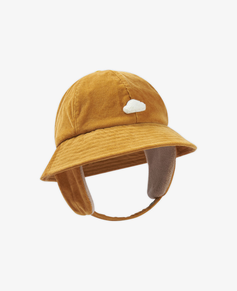 Thin Corduroy Bucket Hat - Turmeric
