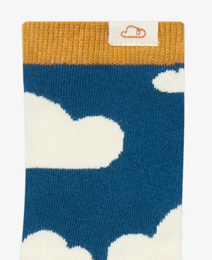 Daydreamer Cloud Socks - Blue Sandy Clouds