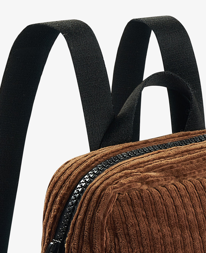 
            
                Load image into Gallery viewer, Corduroy Square Backpack - Cocoa
            
        