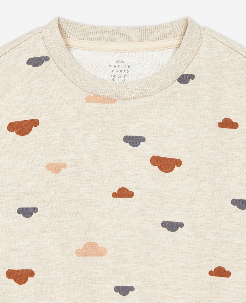 French Terry Sweatshirt - Summer Clouds
