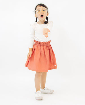 
            
                Load image into Gallery viewer, Cotton Linen Shirred Skirt - Coral Pink
            
        