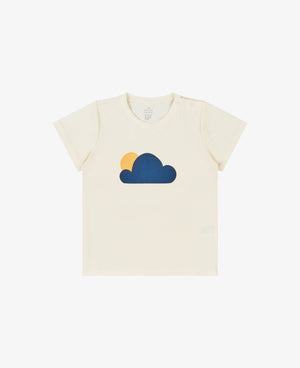 
            
                Load image into Gallery viewer, Cotton Short Sleeve Graphic Tee - Sunny Clouds
            
        