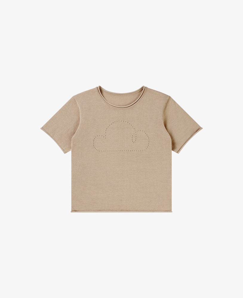 Cooling Cotton Knit Short Sleeve Tee - Dune