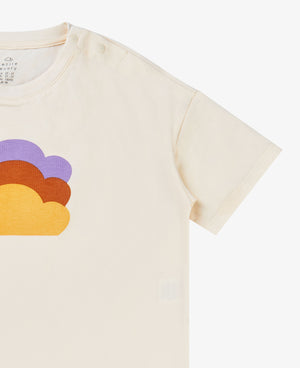
            
                Load image into Gallery viewer, Cotton Short Sleeve Drop Shoulder Tee - Cloudy Trio
            
        