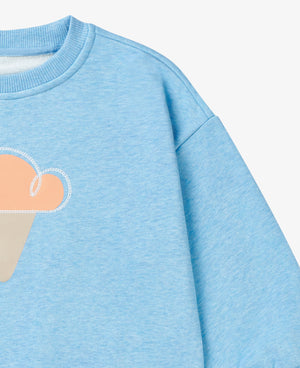 
            
                Load image into Gallery viewer, French Terry Drop Shoulder Sweatshirt - Dusk Blue
            
        