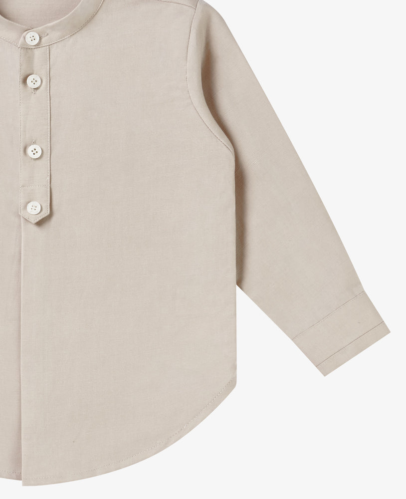 
            
                Load image into Gallery viewer, Tencel Linen Long Sleeve Sleeve Shirt - Dune
            
        