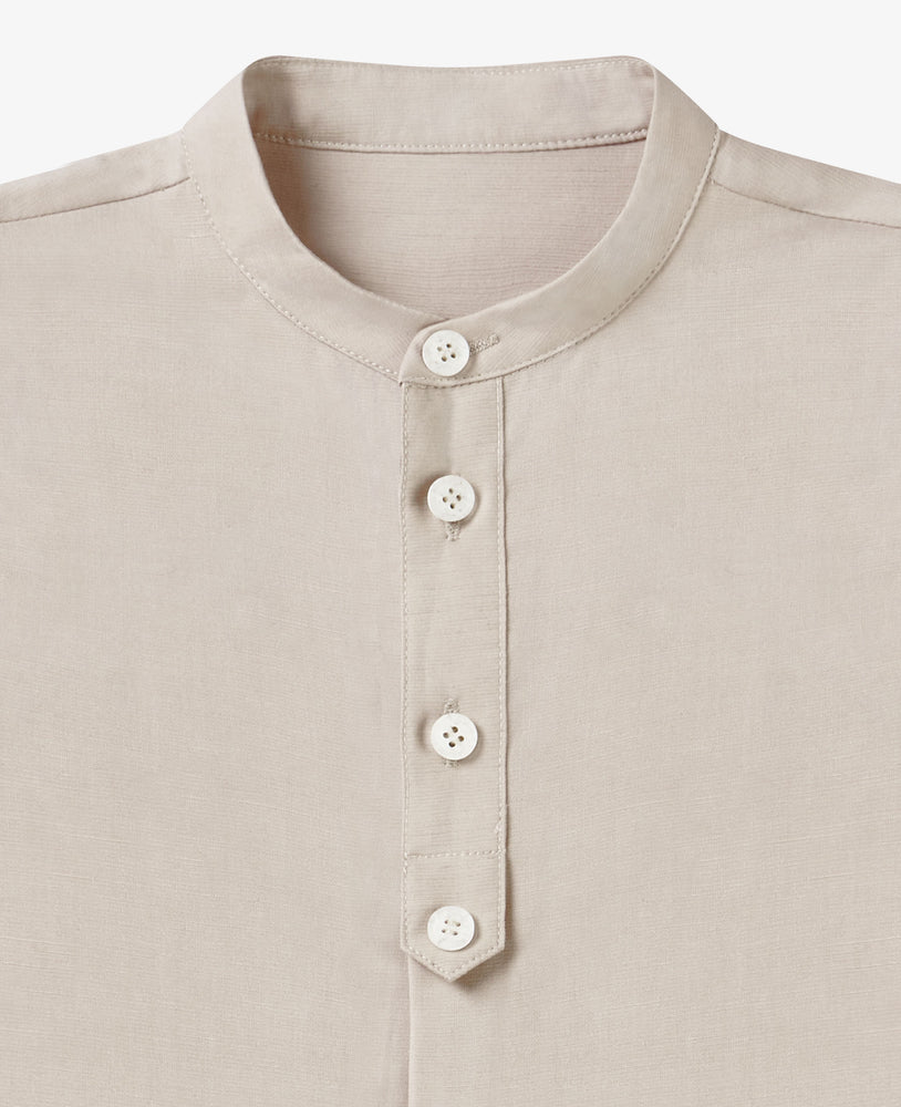 Tencel Linen Long Sleeve Sleeve Shirt - Dune