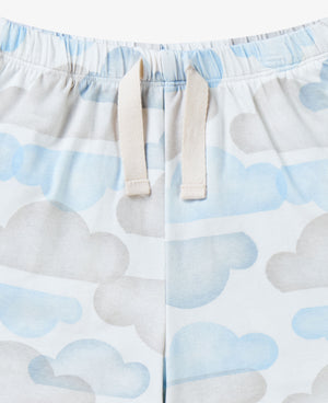 Quick Dry Cotton Shorts - Daydream Clouds