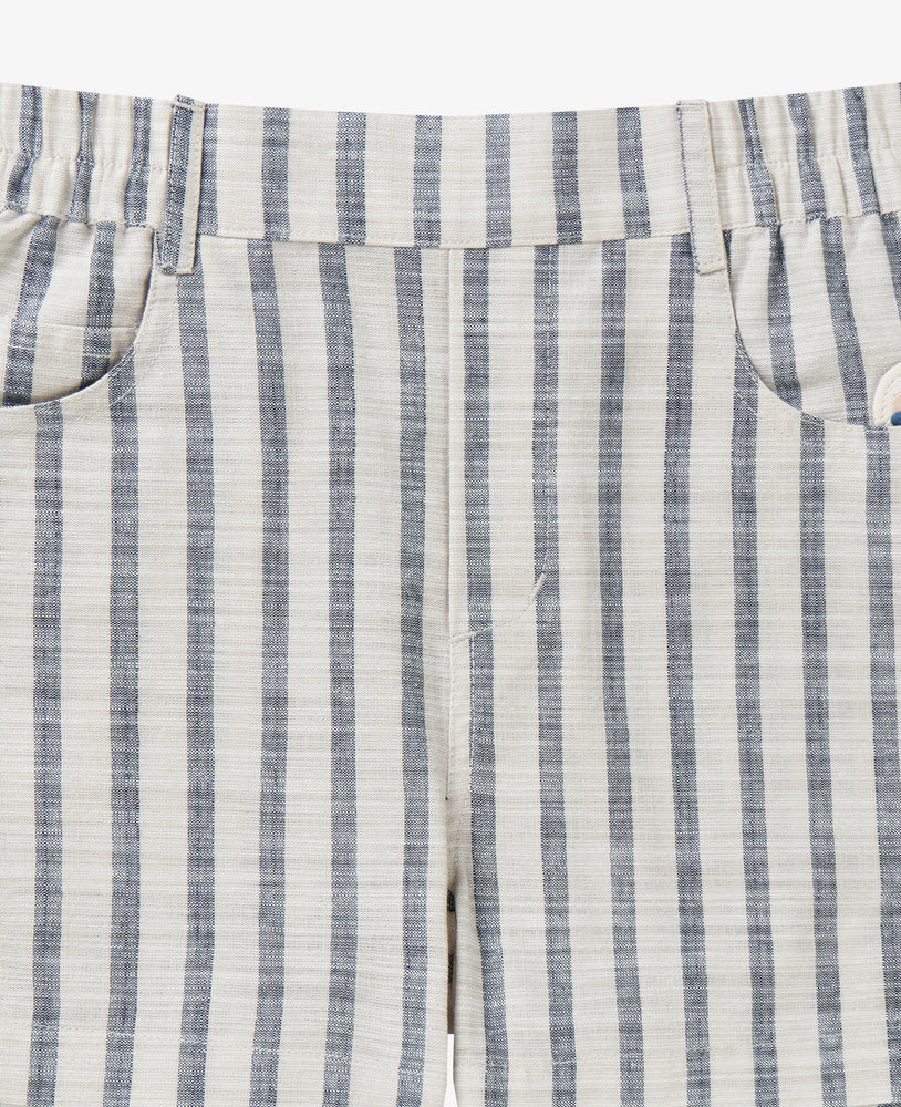 
            
                Load image into Gallery viewer, Cotton Wide Stripe Shorts - Nautical Stripe
            
        