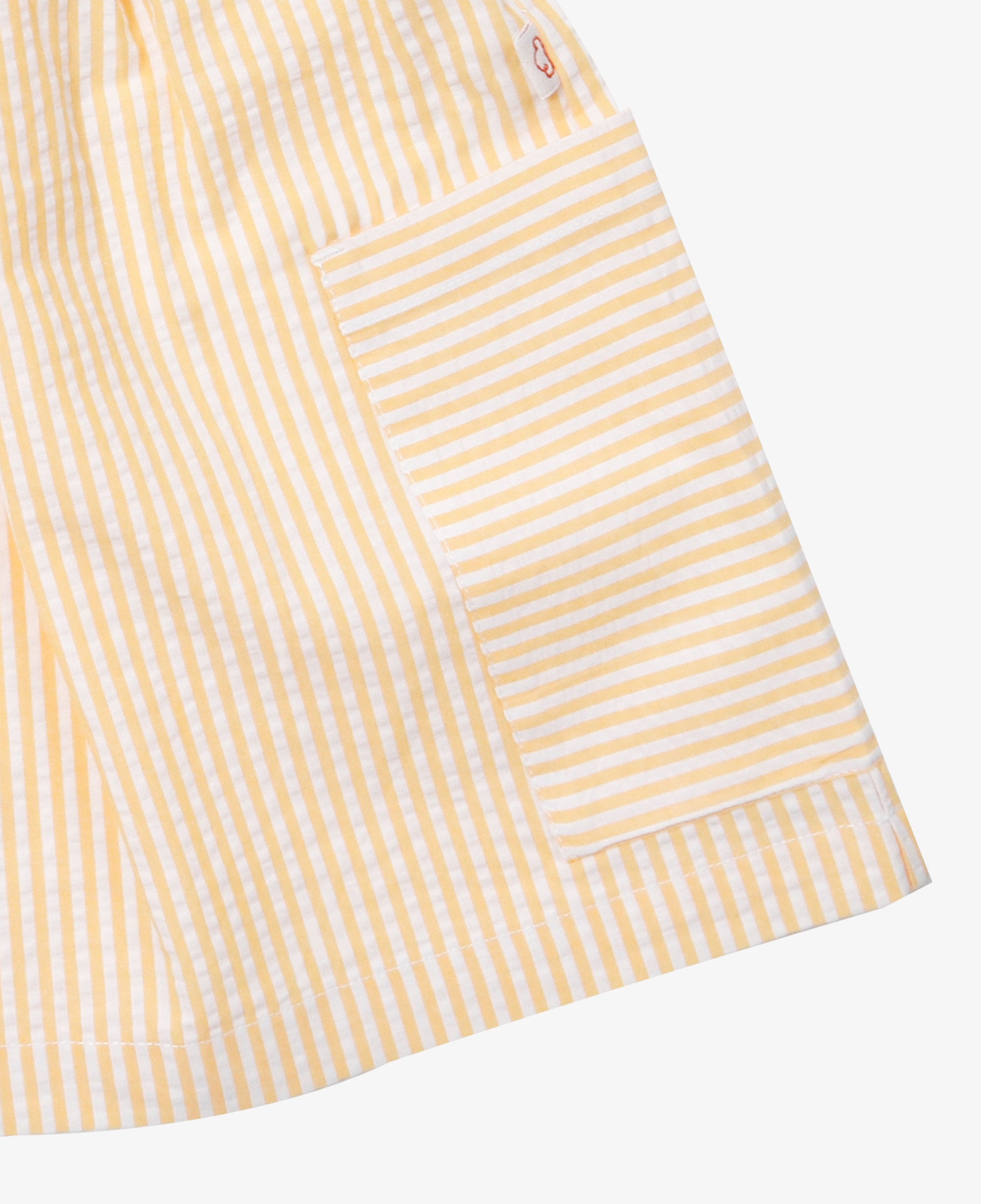 Seersucker Cotton Dress - Sunny Stripe