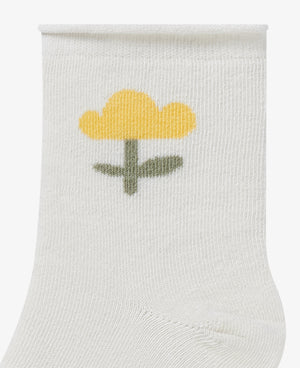 
            
                Load image into Gallery viewer, Cotton Socks - Cloud Flower
            
        