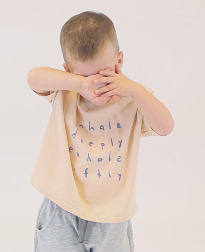 
            
                Load and play video in Gallery viewer, Inhale Exhale Short Sleeve Boxy Tee - Sand
            
        